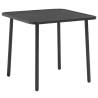 Garden Table Dark Grey 80x80x72 cm Steel Size 80 x 80 x 72 cm Quantity in Package 1 