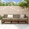 3 Piece Garden Lounge Set - Honey Brown Solid Pine Wood