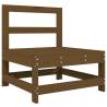 3 Piece Garden Lounge Set - Honey Brown Solid Pine Wood