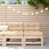 Middle Sofas with Cushions 2 pcs Solid Wood Pine Colour natural pine Quantity in Package 1 Model 2x middle 