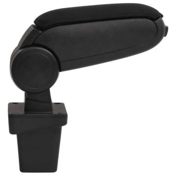 Car Armrest Black - Stylish & Adjustable Storage Solution