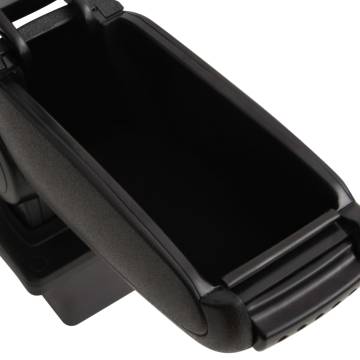 Car Armrest Black - Stylish & Adjustable Storage Solution