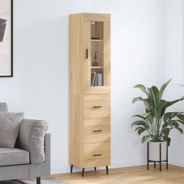 Highboard Sonoma Oak - Stylish Engineered Wood Furniture