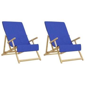 Soft Royal Blue Beach Towels - 2 pcs 60x135 cm | Hipomarket