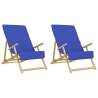 Soft Royal Blue Beach Towels - 2 pcs 60x135 cm | Hipomarket