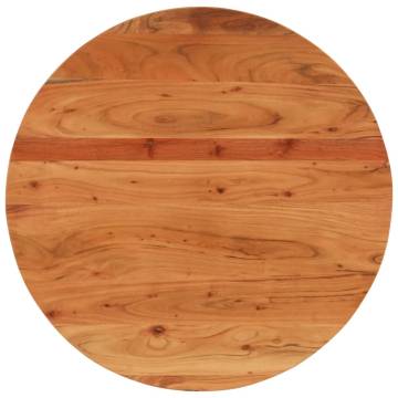 Round Solid Wood Acacia Table Top Ø70 cm - Hipomarket UK