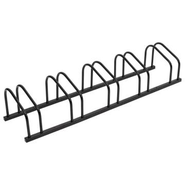 Bike Rack for 5 Bikes - Durable Black Steel Storage Solution