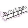 Bike Rack for 5 Bikes - Durable Black Steel Storage Solution