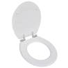 WC Toilet Seat MDF Soft Close Lid Simple Design White Quantity in Package 1 Design plain white Soft close yes 