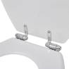 Soft Close MDF Toilet Seat - Simple Design, White | HipoMarket