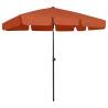 Beach Umbrella Terracotta 200x125 cm Colour terracotta Size 200 x 125 cm Quantity in Package 1 