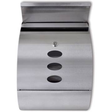 Stainless Steel Mailbox - Modern & Durable Design