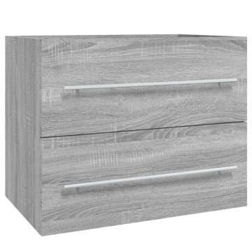 Sink Cabinet Grey Sonoma - Durable Engineered Wood Storage