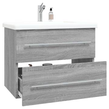 Sink Cabinet Grey Sonoma - Durable Engineered Wood Storage