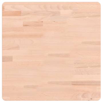 Square Solid Wood Beech Table Top - 50x50x4 cm | HipoMarket