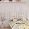 Bed Headboard White 126x4x100 cm Solid Wood Pine Colour white Size 126 x 100 cm Quantity in Package 1 