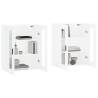 Wall Mounted Cabinets - 2 Pcs White Engineered Wood | HipoMarket