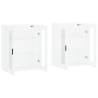 Wall Mounted Cabinets - 2 Pcs White Engineered Wood | HipoMarket