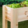 HI Raised Bed 92x41x80 cm Pine Wood - Eco-Friendly Gardening