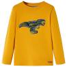 Kids' T-shirt with Long Sleeves Ochre 140 Colour ochre Size 140 (9-10y) 