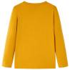 Kids' Long Sleeve T-shirt in Ochre - Size 140 | HipoMarket