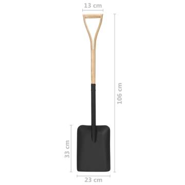 Garden Shovel YD Grip Steel & Ashwood - Durable Tool