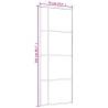 Sliding Door ESG Glass & Aluminium 76x205 cm - Black - Hipomarket