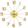 Elegant 50 cm Golden Metal Wall Clock - Hipomarket