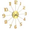 Elegant 50 cm Golden Metal Wall Clock - Hipomarket