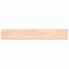 Rustic Wall Shelf - Untreated Solid Oak - 200x30 cm