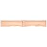 Rustic Wall Shelf - Untreated Solid Oak - 200x30 cm