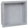 Shower Niche Matt Grey 41x36x10 cm Colour grey Size 41 x 36 x 10 cm 