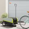 Bike Trailer Black and Green 45 kg Iron Colour green Size 138 x 69 x 58 cm 