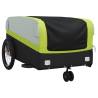 Bike Trailer Black & Green - 45 kg Iron Cargo Trailer