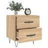 Stylish Sonoma Oak Bedside Cabinets - 2 pcs Set