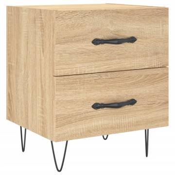 Stylish Sonoma Oak Bedside Cabinets - 2 pcs Set