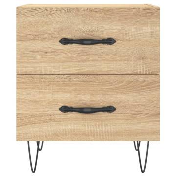 Stylish Sonoma Oak Bedside Cabinets - 2 pcs Set