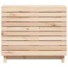 Solid Wood Pine Laundry Basket - 88.5x44x76 cm