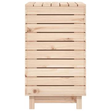 Solid Wood Pine Laundry Basket - 88.5x44x76 cm