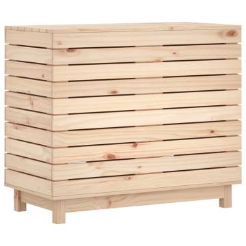 Solid Wood Pine Laundry Basket - 88.5x44x76 cm