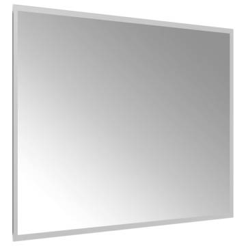 Stylish 80x60 cm LED Bathroom Mirror - IP65 Waterproof