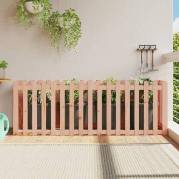 Garden Raised Bed with Fence - Solid Douglas Wood 200x50x70 cm