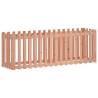 Garden Raised Bed with Fence - Solid Douglas Wood 200x50x70 cm