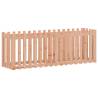 Garden Raised Bed with Fence - Solid Douglas Wood 200x50x70 cm