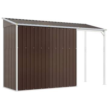 Garden Shed with Extended Roof - Durable Steel Storage Solution