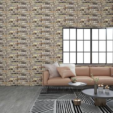 3D Multicolour Brick Design Wall Panels - EPS (11 pcs)