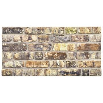 3D Multicolour Brick Design Wall Panels - EPS (11 pcs)