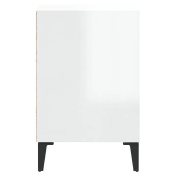 High Gloss White TV Cabinet - Modern Design & Ample Storage