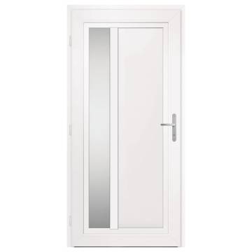 Elegant Front Door Anthracite 98x208 cm PVC | Hipo Market