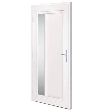 Elegant Front Door Anthracite 98x208 cm PVC | Hipo Market